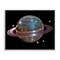 Stupell Industries Purple Disco Ball Planet Framed Giclee, design by Decent Exposures